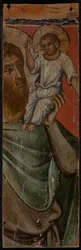 Arcángel Miguel (reverso del panel), mediados de 1300